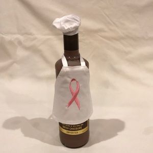 Wine bottle apron and hat